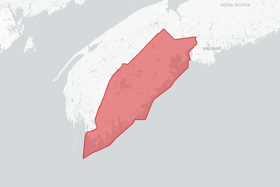 South Shore—St. Margarets 2025 federal election riding boundaries map
